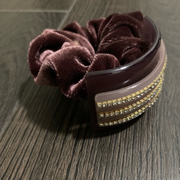 Valvet hair band-royal purple color - Picture 2 of 3